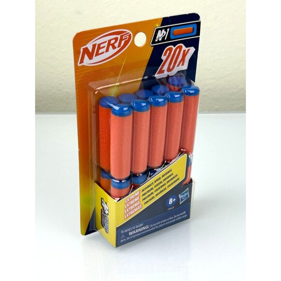 Nerf N1 Foam Darts Refill Toy 20 Count Gift Orange Blue Hasbro - Picture 11 of 11